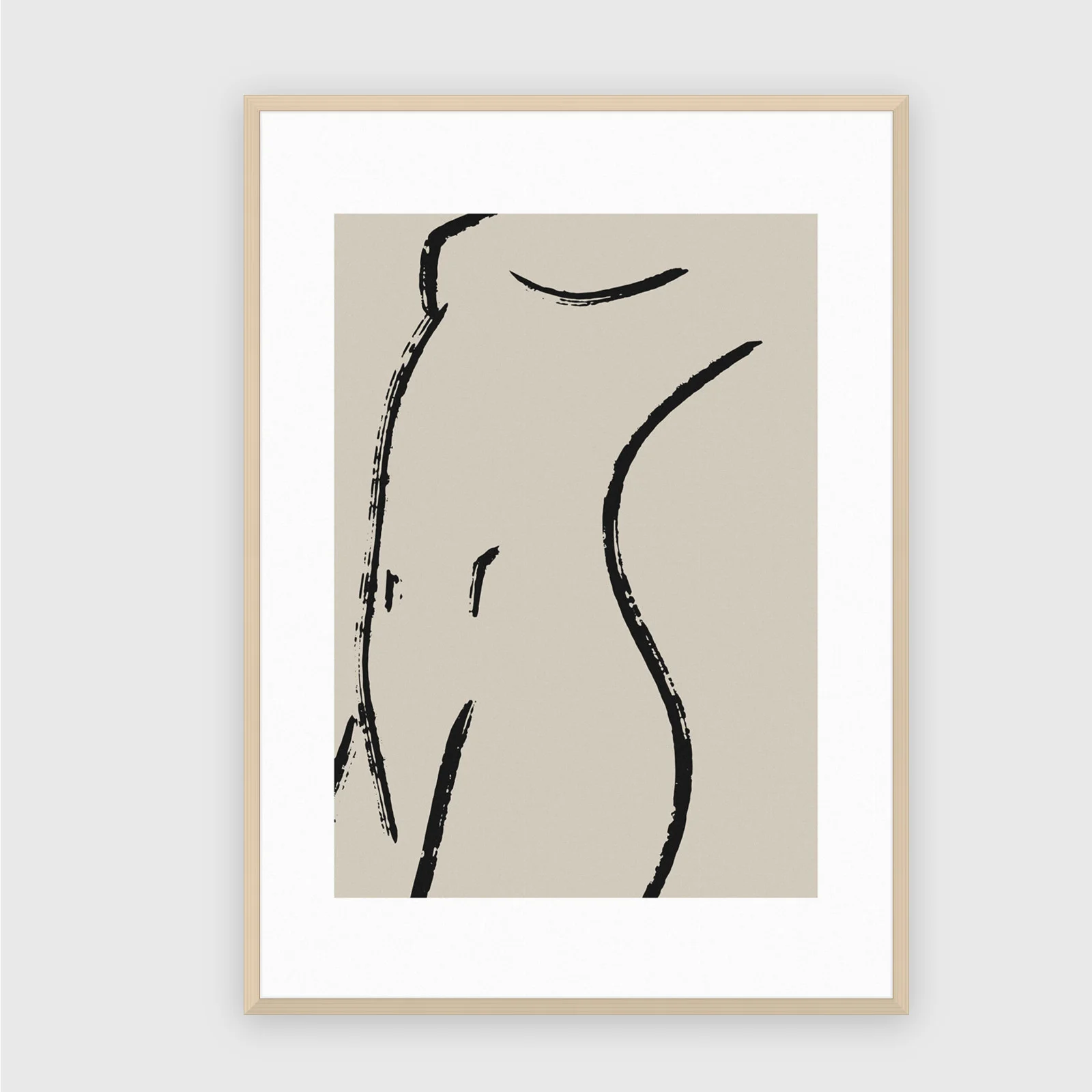 Matisse nr 399 – akustiktavla med tryck, 104×73 cm, ljus ram