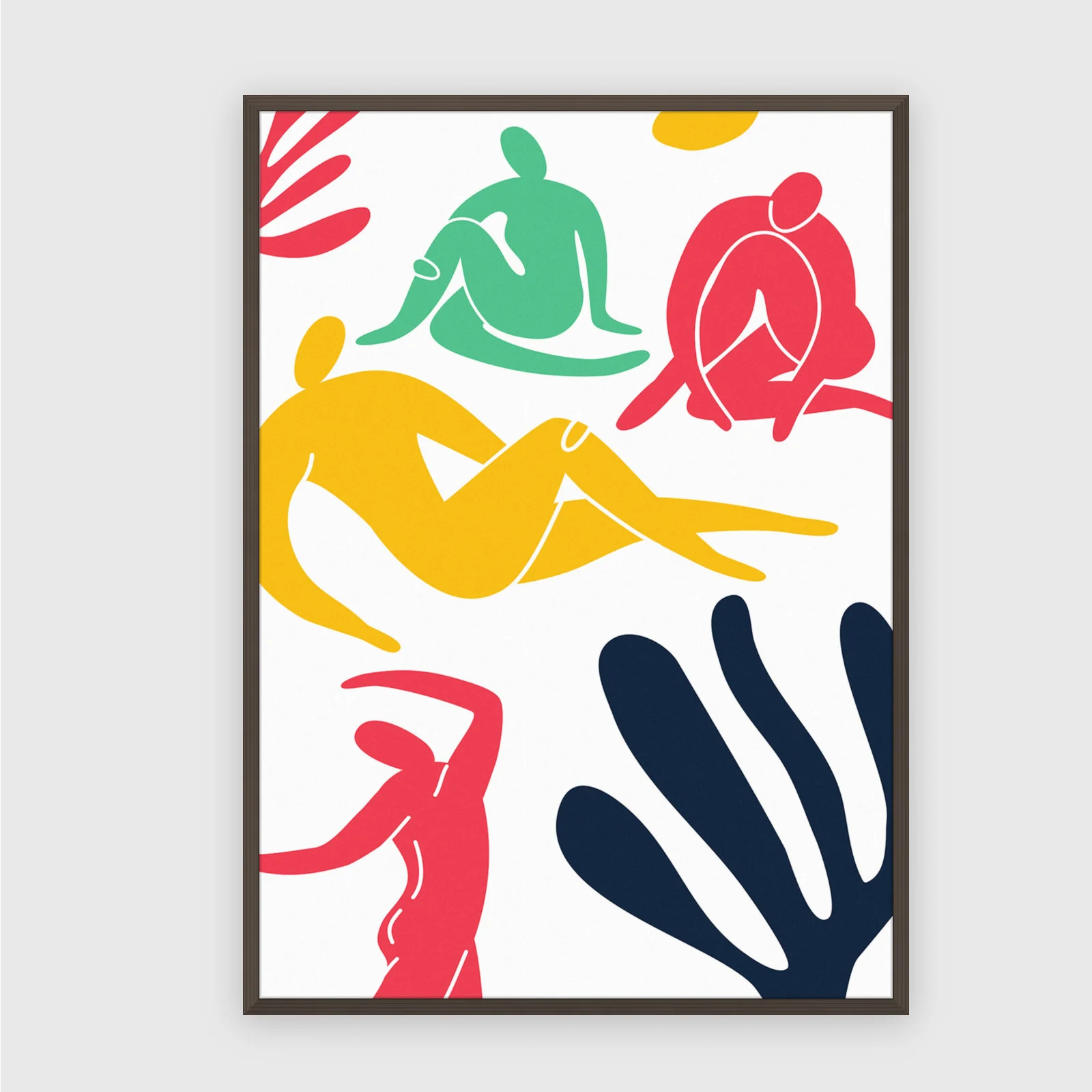 Matisse nr 418 – akustiktavla med tryck, 104×73 cm, mörk ram