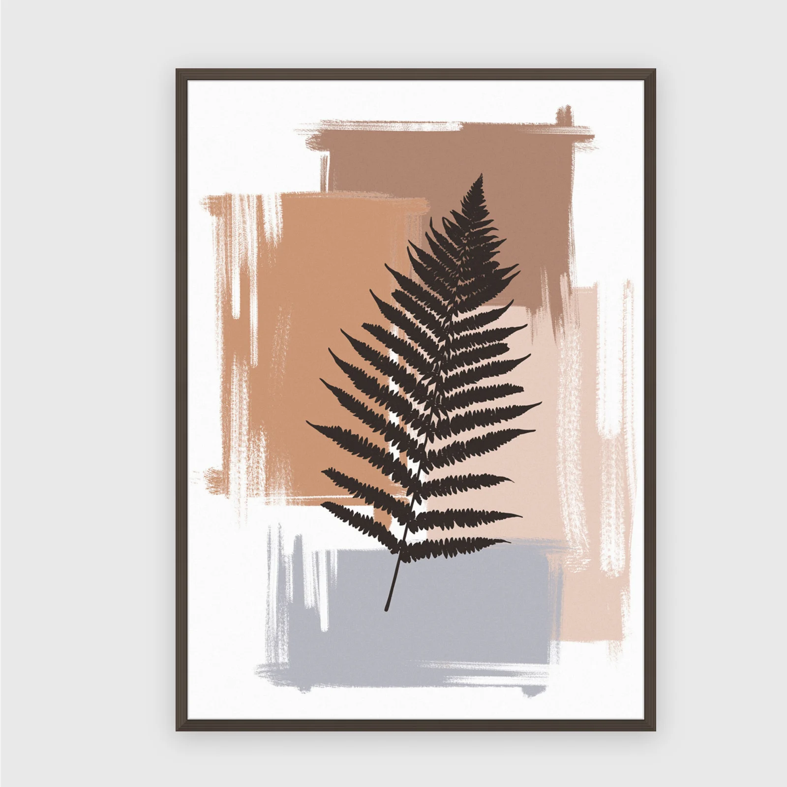 Boho nr 707 – akustiktavla med tryck, 104×73 cm, mörk ram
