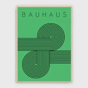 Bauhaus – Bauhaus nr 11 – akustiktavla med tryck, ljus ram