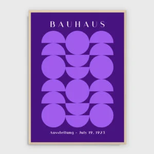 Bauhaus – Bauhaus nr 270 – akustiktavla med tryck, ljus ram
