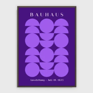 Bauhaus – Bauhaus nr 270 – akustiktavla med tryck, mörk ram