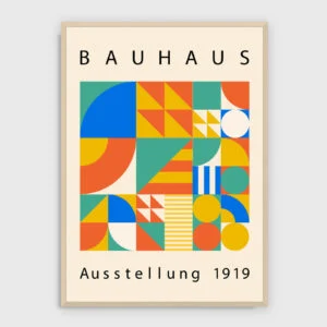 Bauhaus – Bauhaus nr 313 – akustiktavla med tryck, ljus ram