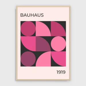Bauhaus – Bauhaus nr 229 – akustiktavla med tryck, ljus ram