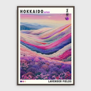 Japanska – NR 32 – akustiktavla med tryck, mörk ram