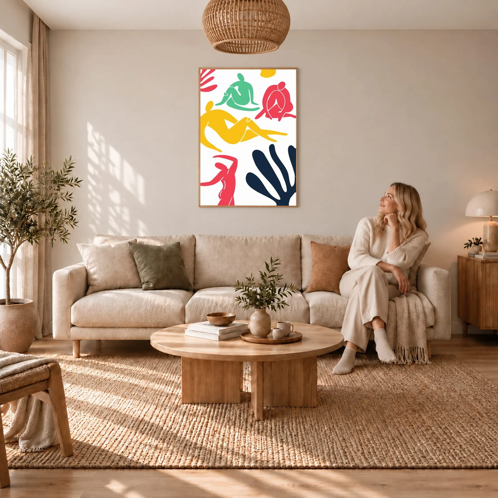 Matisse nr 418 – akustiktavla med tryck, 104×73 cm