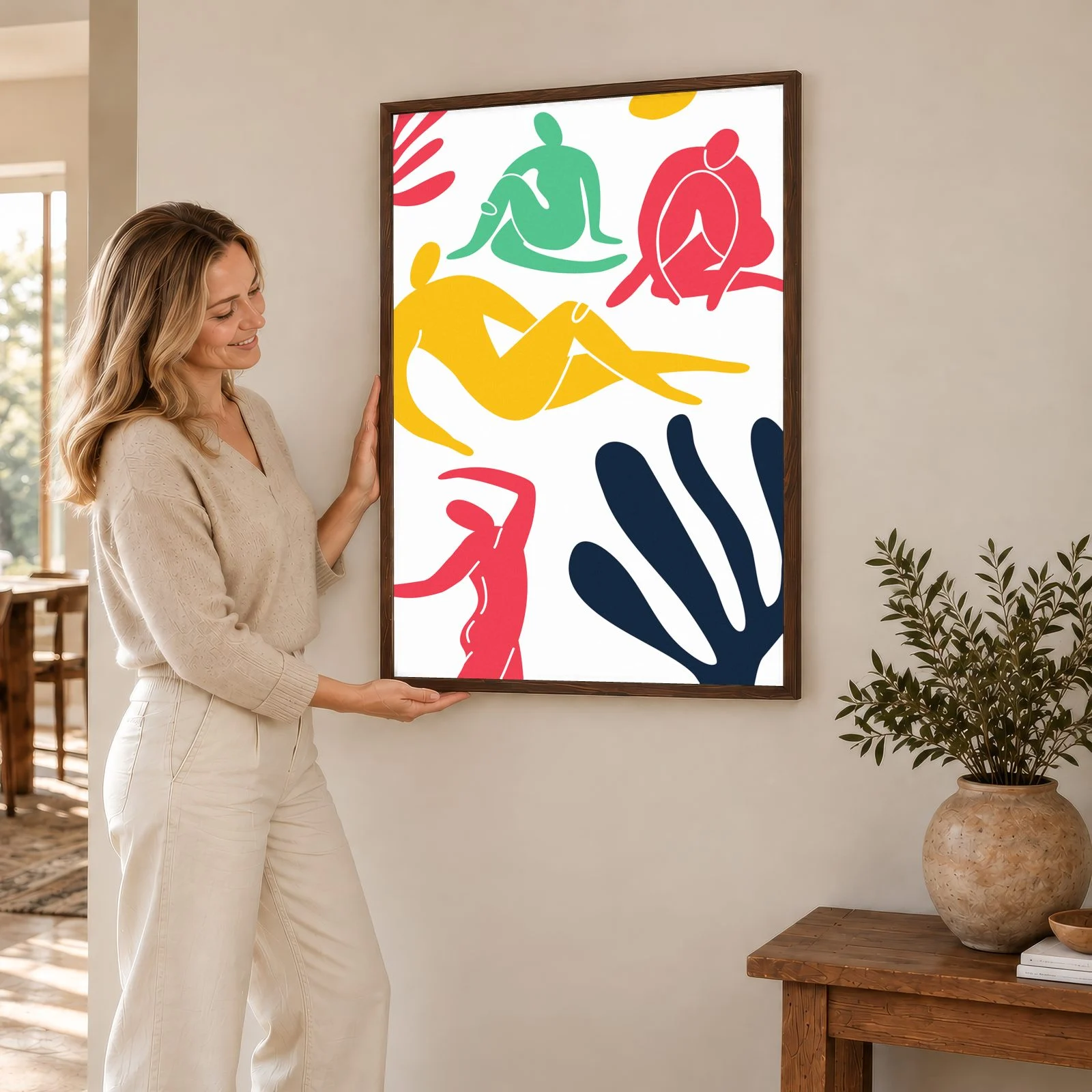 Matisse nr 418 – akustiktavla med tryck, 104×73 cm