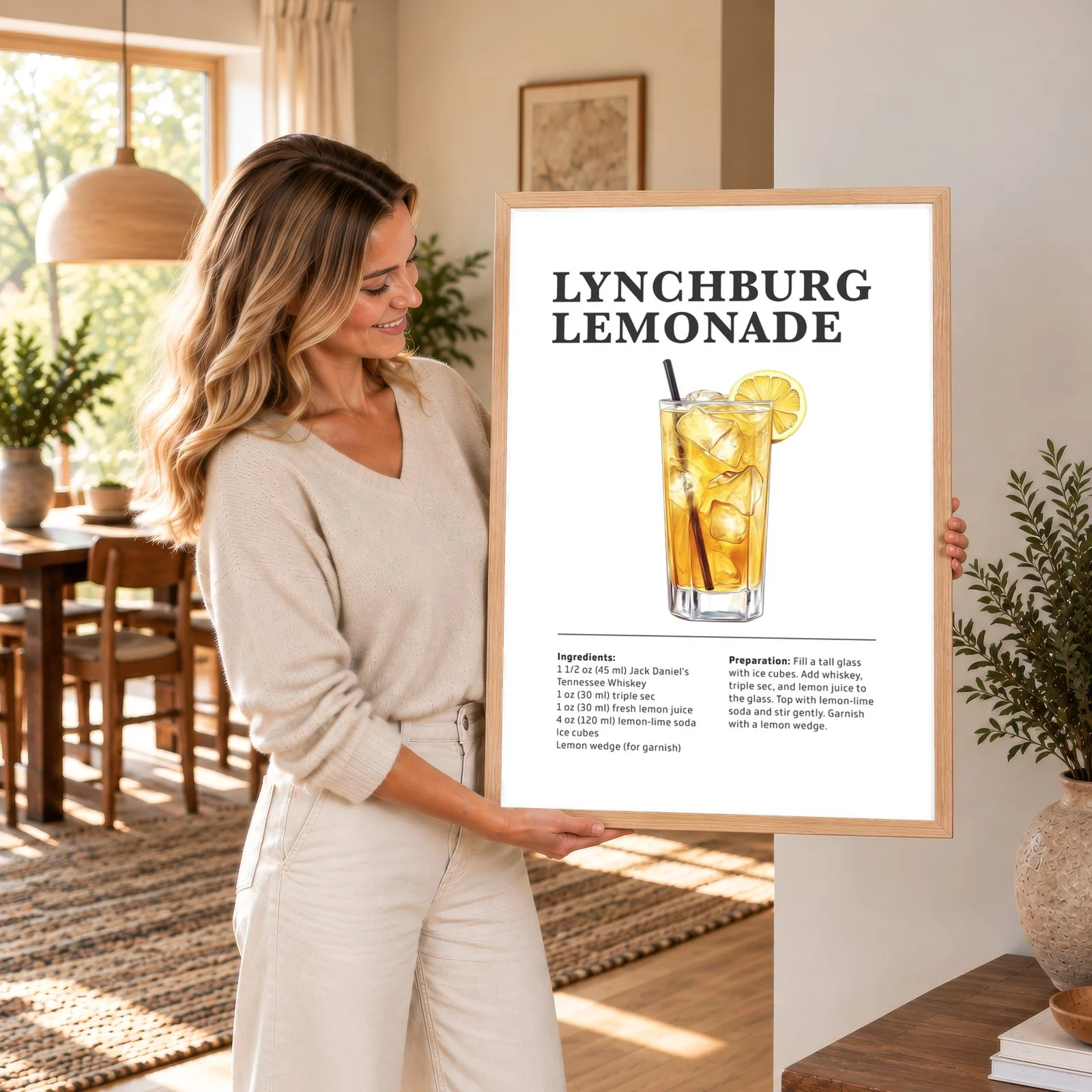 Drinkar – Lynchburg Lemonade – akustiktavla med tryck