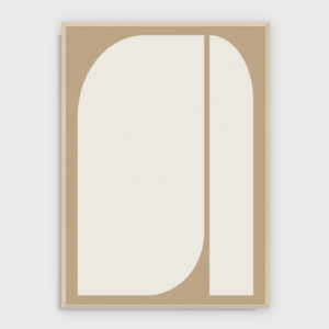 Pendant Beige 13 – Natt – akustiktavla med tryck, ljus ram