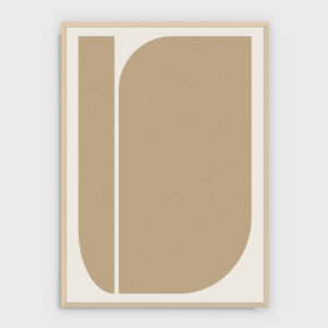 Pendant Beige 18 – Dag – akustiktavla med tryck, ljus ram
